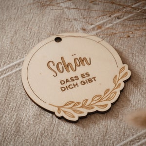 Geschenkanhänger aus Holz Graviert Geschenk Hochzeit Geschenk Geburtstag 6