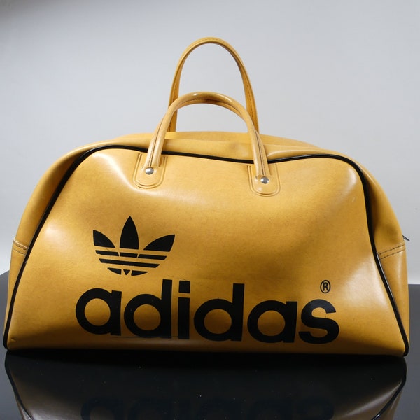 Sac de sport Adidas jaune vintage, un original des années 1970