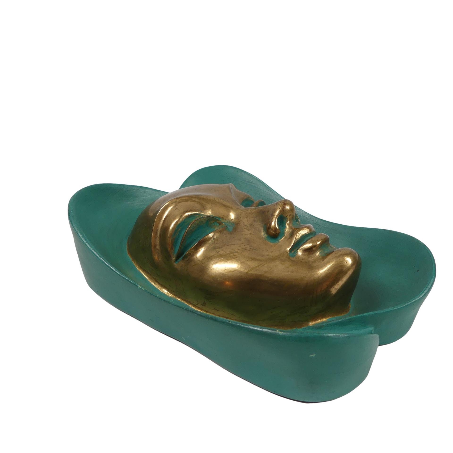 Vintage achatite wall mask design Peter Ludwig 50s