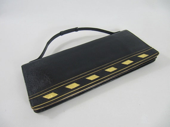 Vintage Berger Bags Art Tablet Plaque Leather Box Bag – Recess
