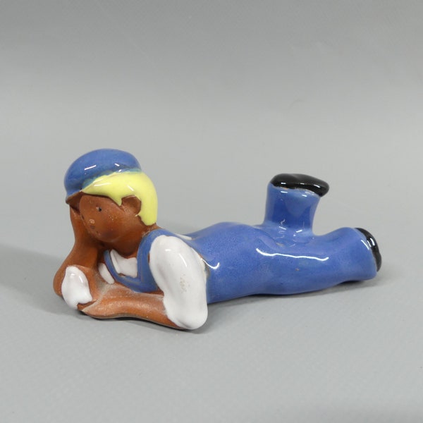 niedliche Vintage Keramik Figur aus Skandinavien