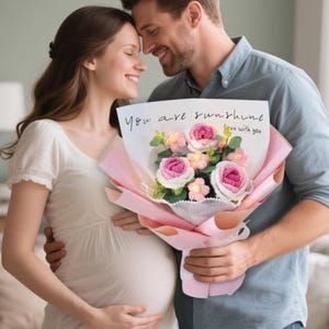 Neue Mutter Geschenk Handgemachter Häkelstrauß für Sie, gehäkelter Rosenblumenstrauß, für immer Blumen-Geburtstagsgeschenk für Frau, Muttertagsgeschenk 2025