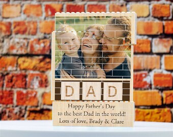 Photo Puzzle Building Custom Picture Brick Brick Puzzles For Dad, Personalised Photo Building Block Birthday Gift, Fathers Day Gift