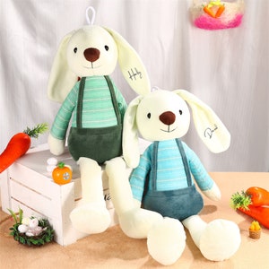 Personalisierter Osterhase mit Kindernamen, erster Osterhase, Osterhasenkorbgeschenk, Babypartygeschenk, Baby-Jungen-Mädchen-Geschenk