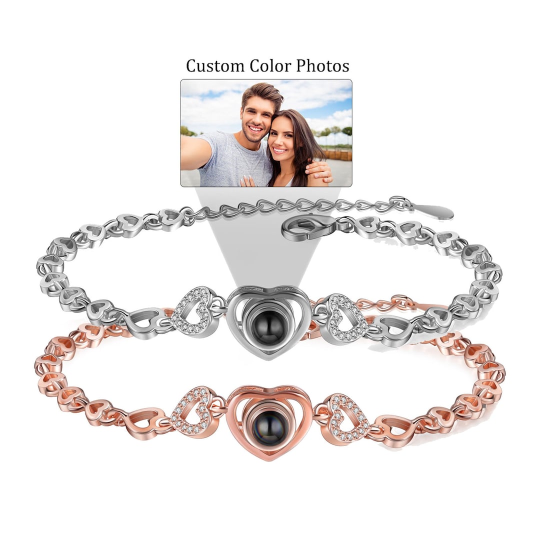 Custom Bracelet With Picture Inside Personalized Photo Projection Bracelet,memorial Picture