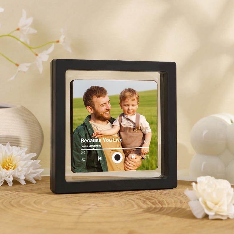 Custom Music Fridge Magnet, Personalized Photo & Music Fridge Magnet, Play Whole Song Music Box, Voicemail Keepsake Anniversary Gift for Him image 8