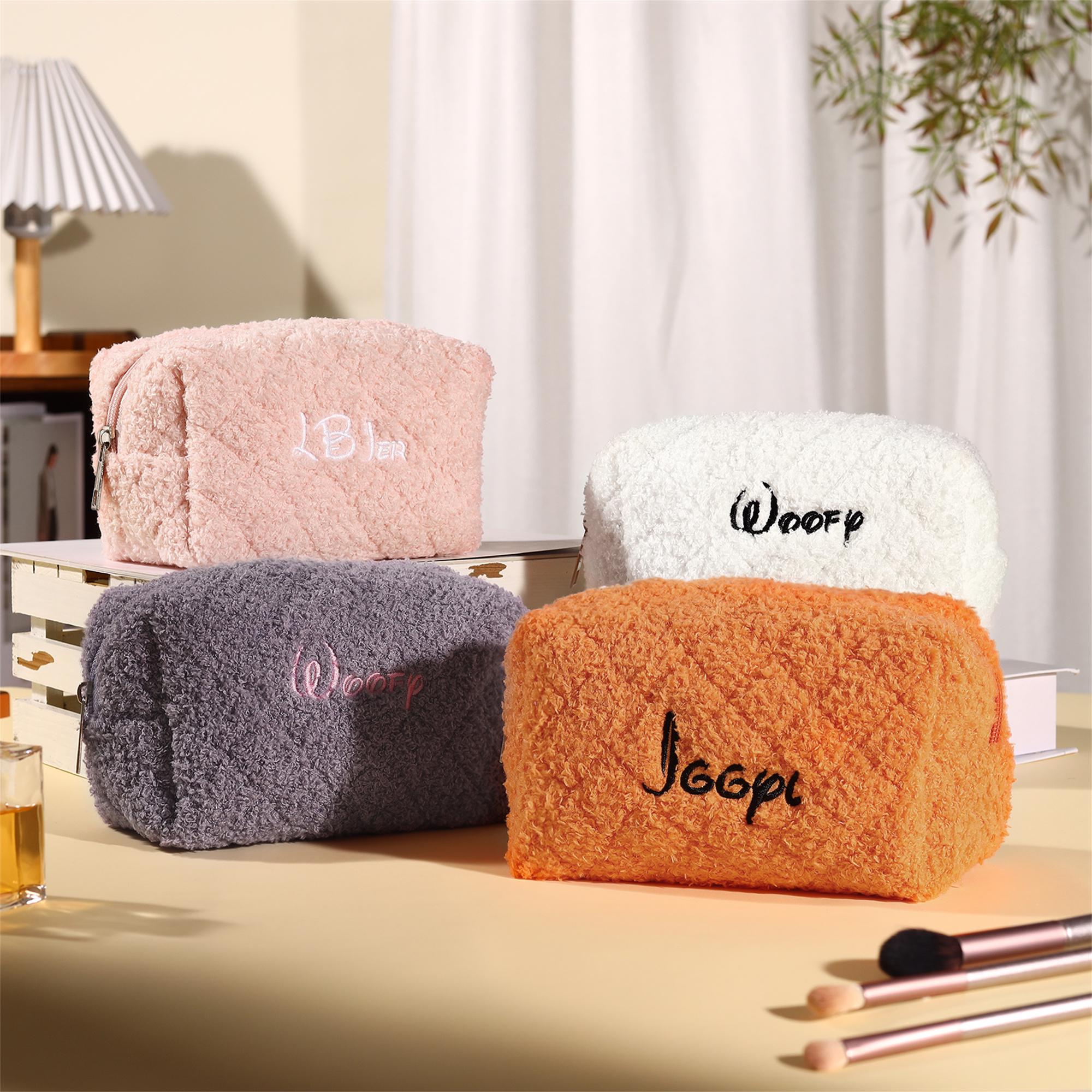 Embroidered Name Makeup Bag, Travel Cosmetic Bag, Cosmetic Organizer, Bridesmaid Makeup Bag, Mom Gift, Birthday Gifts Women, Bridesmaid Gift