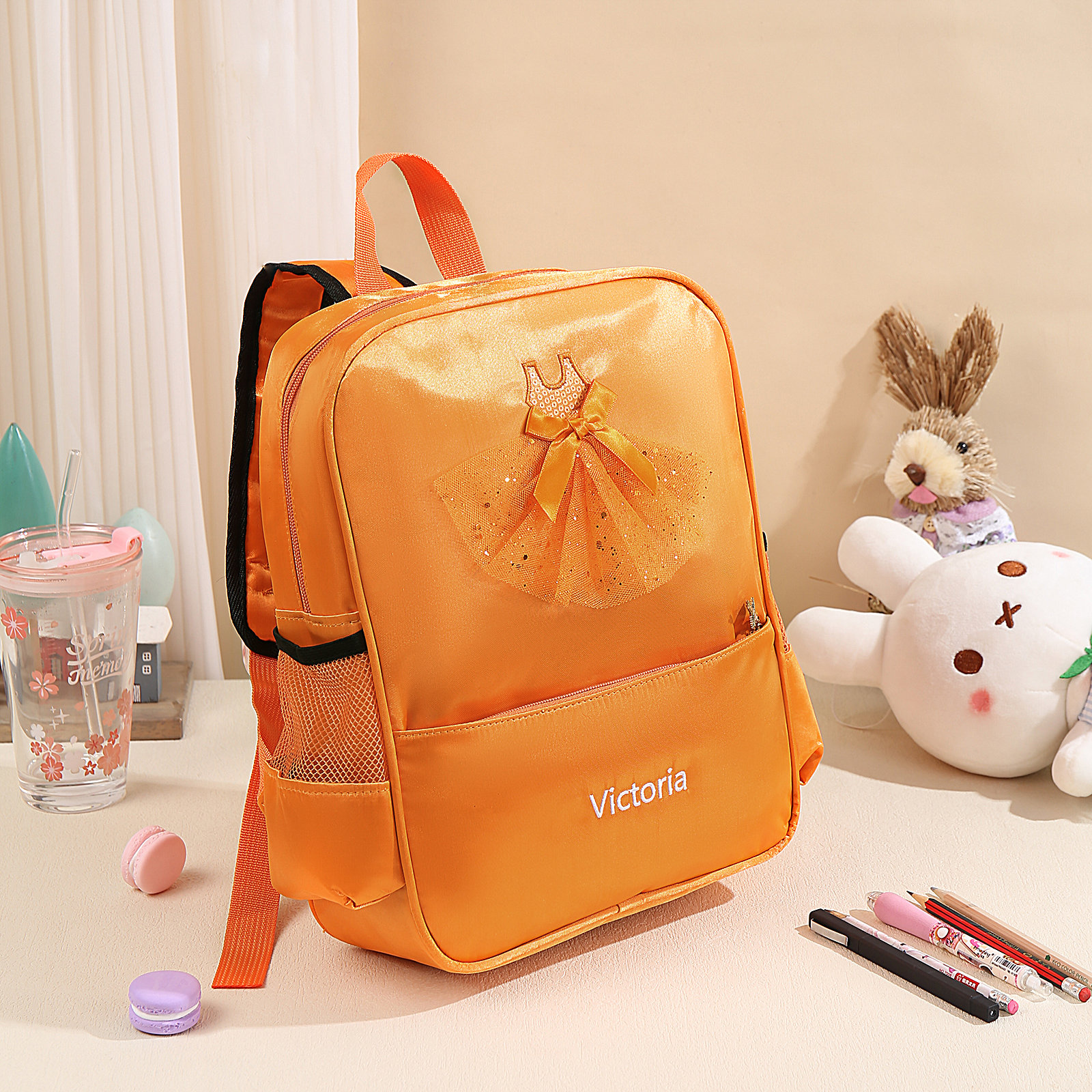 Personalized Name Bag Backpack for Little Girls Custom Dance Backpack Ballerina Dance Bag Gift for Daughter Granddaughter Back to School