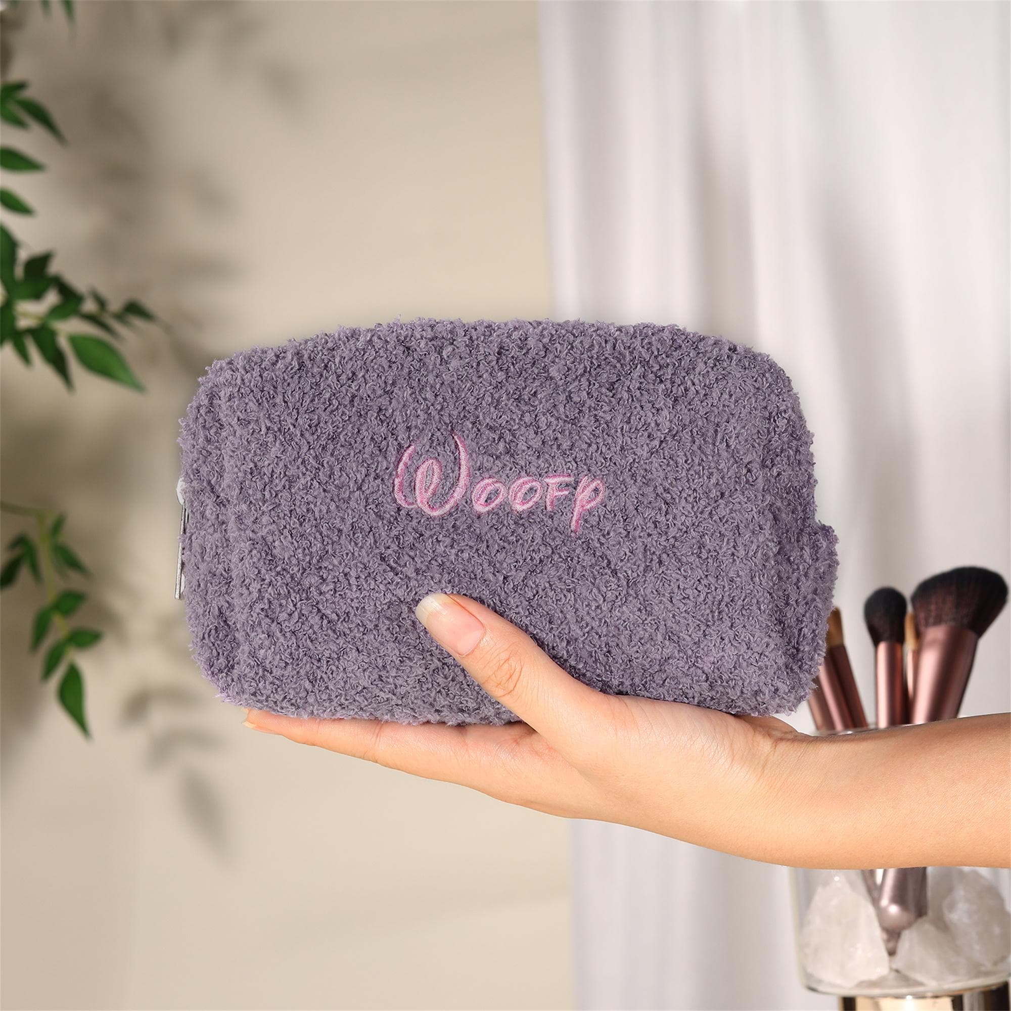 Embroidered Name Makeup Bag, Travel Cosmetic Bag, Cosmetic Organizer, Bridesmaid Makeup Bag, Mom Gift, Birthday Gifts Women, Bridesmaid Gift