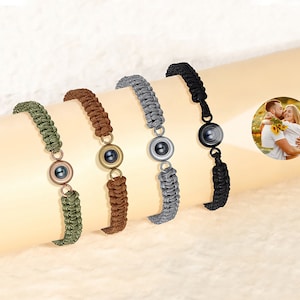 Pulseras con fotos personalizadas con imagen en el interior Pulsera retráctil con imagen personalizada para niñas, niños, regalos fotográficos para hombres y mujeres, regalo de cumpleaños