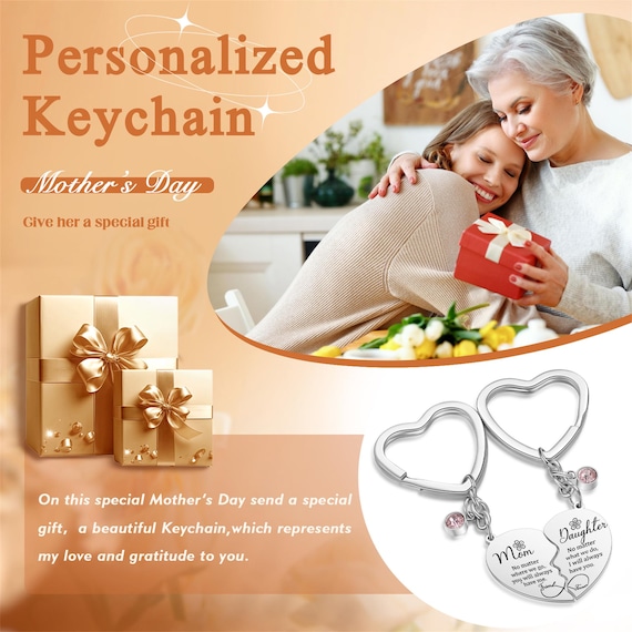Mother Daughter Keychain Set Buy Mother Daughter Keychain Set, Personalized Birthstone Keychain, Mom  Daughter Matching Gift, Mothers Day Gift, Gift For Mom From Daughter Online  In India