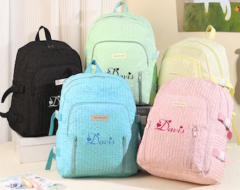 Custom Name Toddler Backpack, Kids Backpack & Daycare Bag, Toddler Book Bag, Preschool Book Bag, Customized Birthday Gift, Back to School
