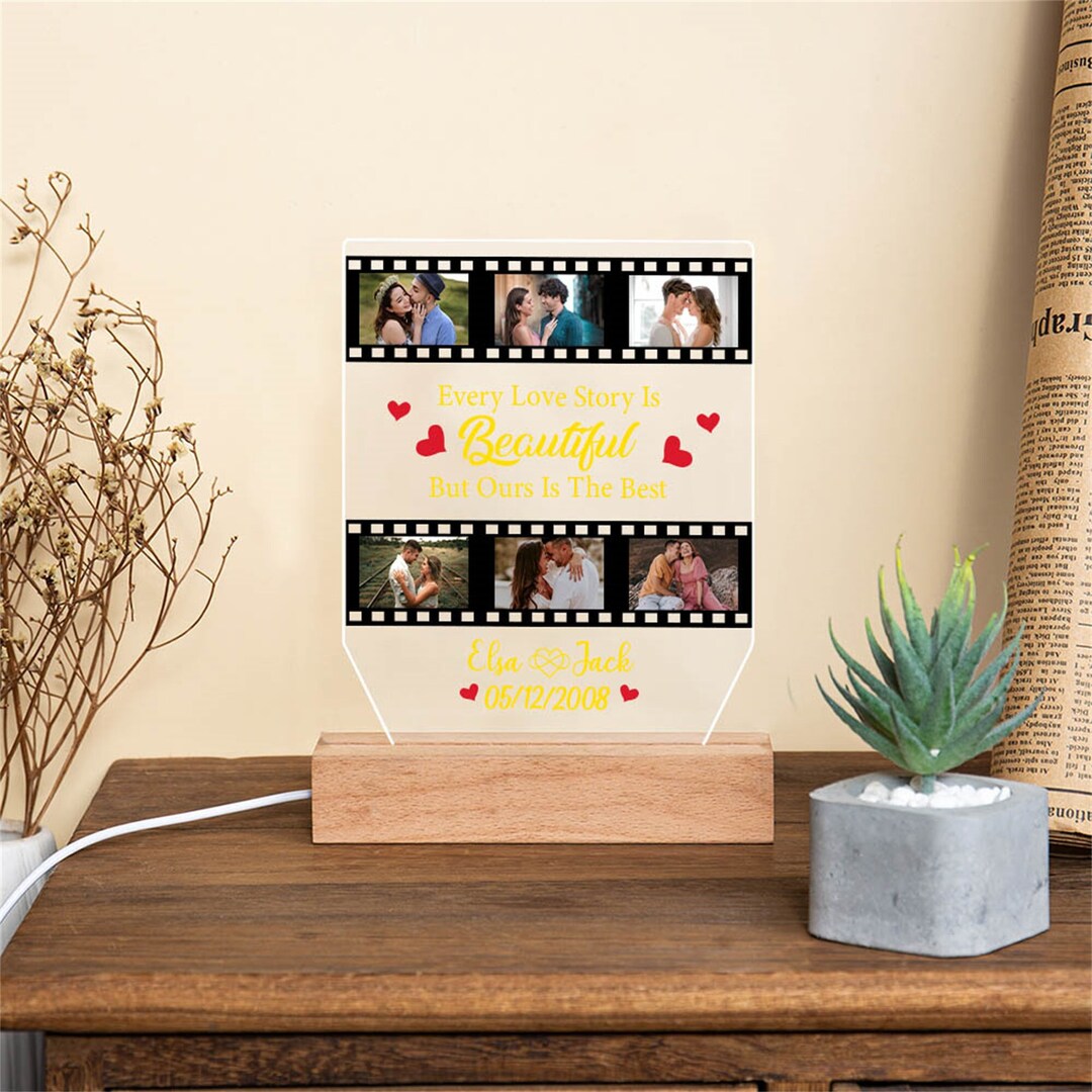 Personalized Night Light Custom Photo Led Lights Custom Lamp With Photo ...