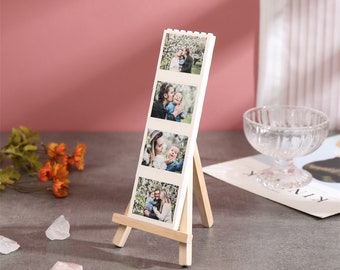 Personalized Custom 4 Photos Rectangle Building Block with Stand, Jigsaw Puzzle Picture Block Gifts for Her,for Family Mother's Day Gift