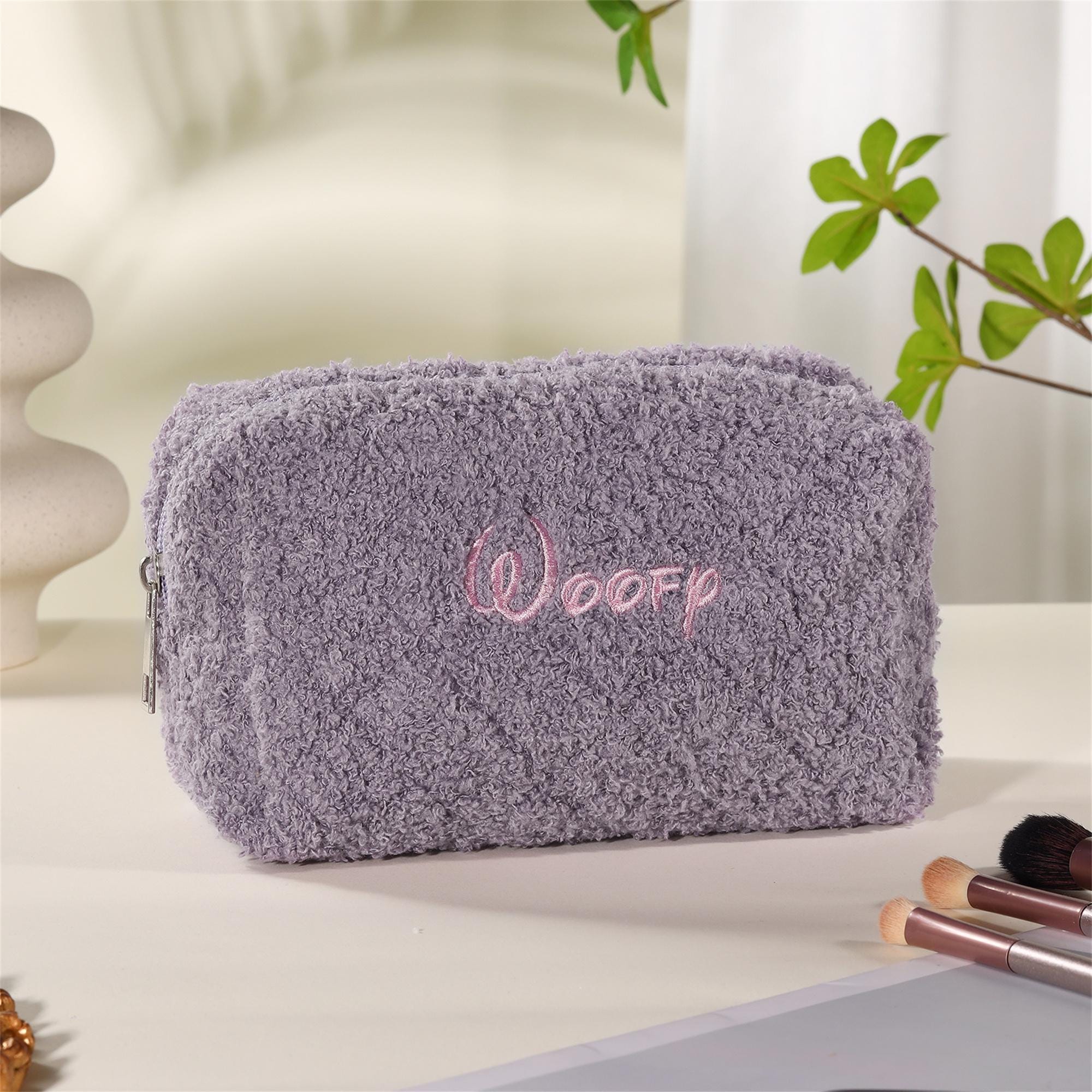 Embroidered Name Makeup Bag, Travel Cosmetic Bag, Cosmetic Organizer, Bridesmaid Makeup Bag, Mom Gift, Birthday Gifts Women, Bridesmaid Gift