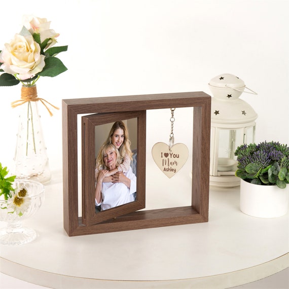 Portafoto Regalo Mamma Cornice Portafoto Mommy And Me DIENADFX - Regalo Emozionante Per Mamme, Ideale Per Festa Della Mamma O Ricordo Cornice Legno