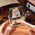 Personalized Custom Song & Photo Wooden Music Box, Keepsake Voice Record Music Box, Play Song Music Gifts for Him, Handmade Anniversary Gift