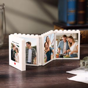 Custom Photo Rectangle Building Block Brick, Personalized Photo Puzzle Building Block, Picture Memory Decor, Anniversary Gift for Him