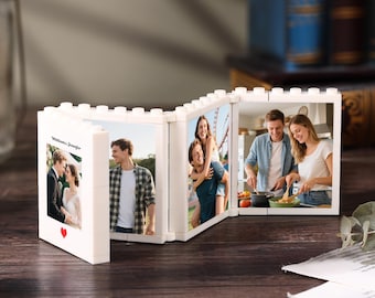 Custom Photo Rectangle Building Block Brick, Personalized Photo Puzzle Building Block, Picture Memory Decor, Anniversary Gift for Him
