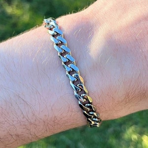 Cuban Stainless Steel Chain Bracelet 3mm/5mm/7mm Minimalist Men&#39;s/Women&#39;s Bracelet
