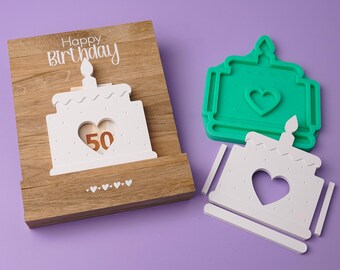 Silicone mold money gift cake / voucher packaging
