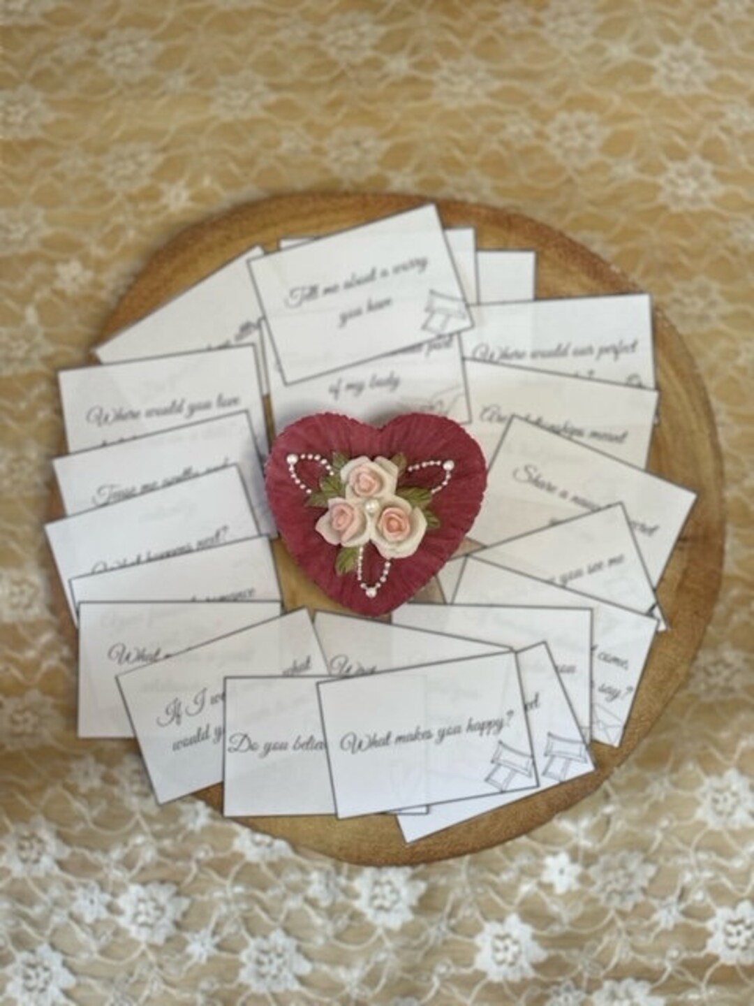 54 Intimacy Cards for Couples Pillow Talk Question Cards Date Etsy