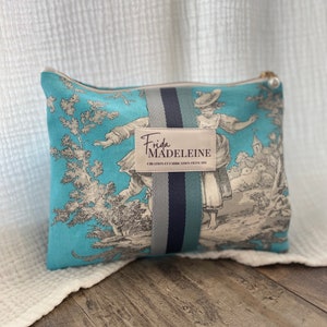 Jeannette en Toile de Jouy Les intemporelles Turquoise