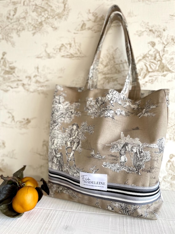 Marcel Taupe Tote Bag