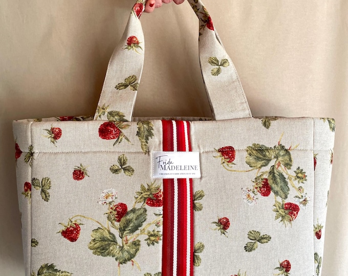 Emile Strawberries Tote Bag