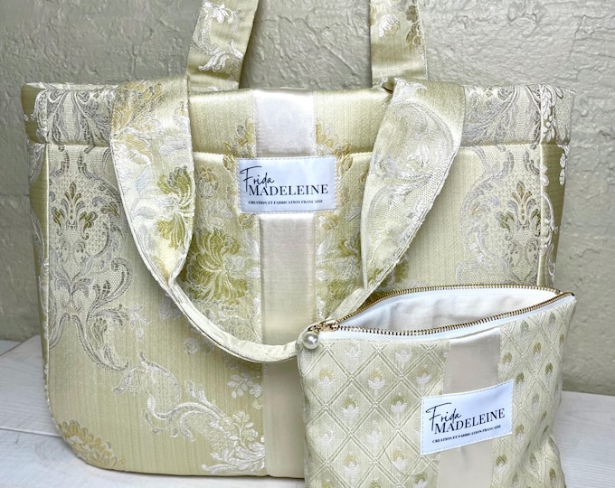 Cabas Émile Baroque Doré Vanille