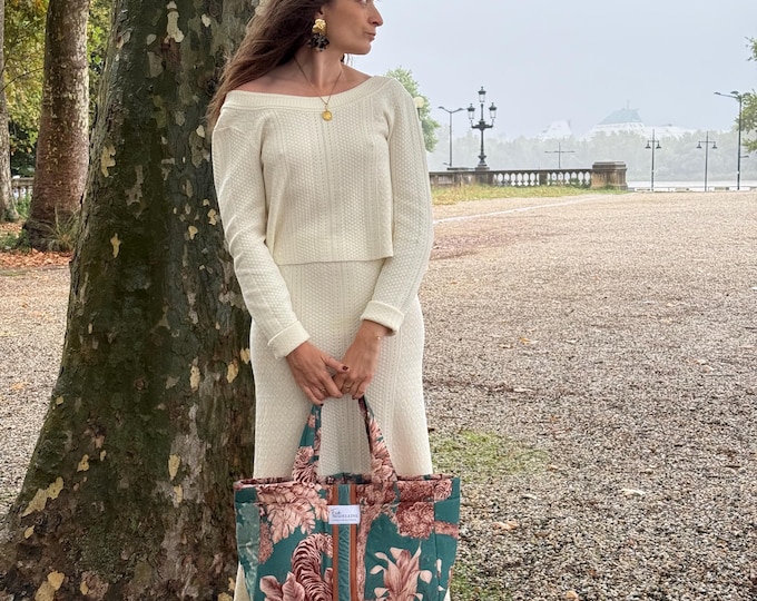 Cabas Émile Malachite