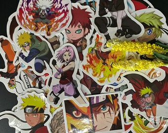 Naruto Shippuden stickers anime manga 50 decals stickerbomb laptop macbook UK 