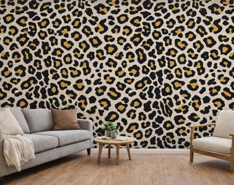 8*10 Hand-Tufted Wool Leopard Print Rug: Wild Animal Home Decor