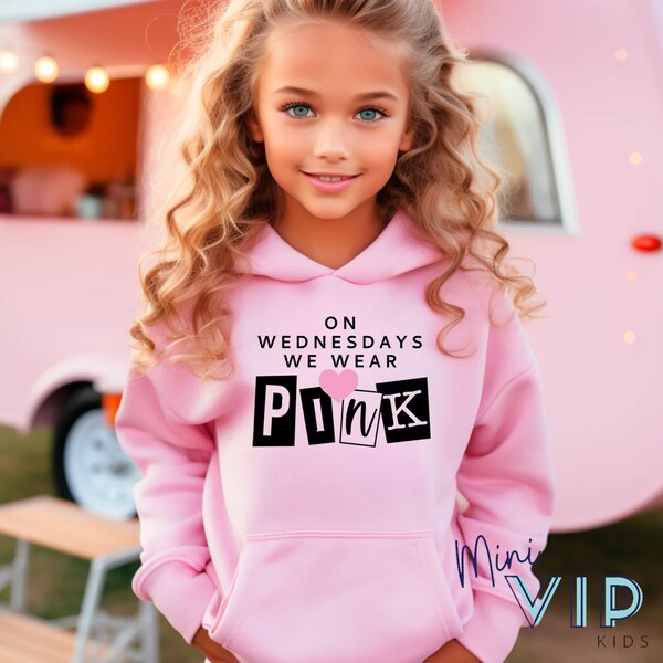 On Wednesday's We Wear Pink Hoodie - Adults & Kids Sizes