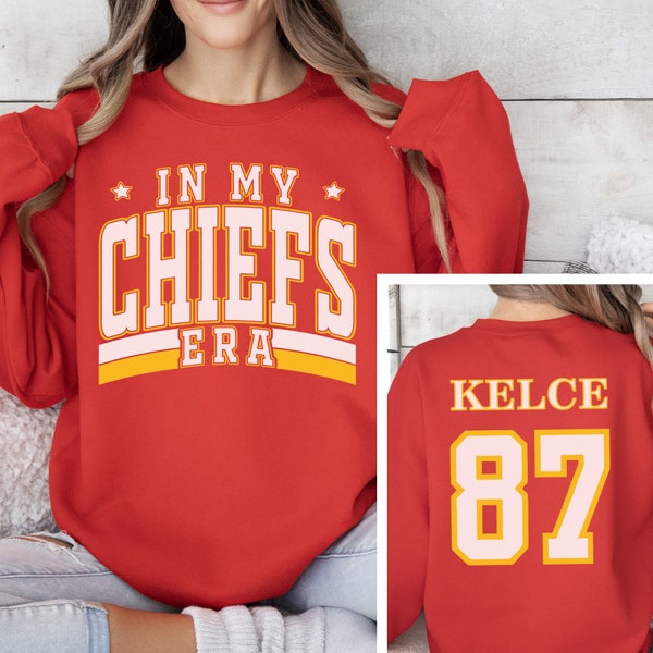 ¡En mi era de jefes! Camiseta de fútbol Kelce 87 Sudadera con cuello redondo