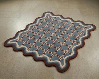 Hand-tufted woolen area rugs with high quality with anti skid backing for living room home decor large rooms