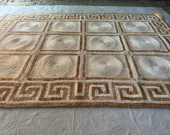 Handmade abaca jute rug eco friendly area rugs for living room home decor bedroom