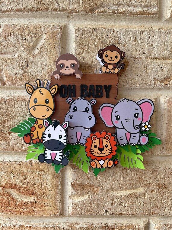 Jungle Themed Baby Shower Topper Etsy