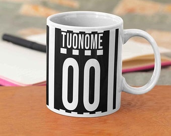 Tazza Mug bianconeri bianconero tifoso personalizzata calcio