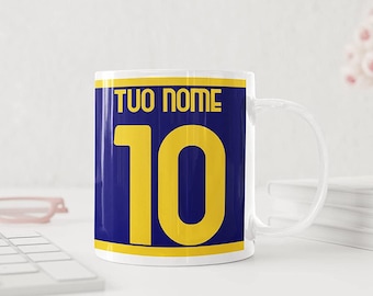 Tazza Mug gialloblu tifoso personalizzata calcio