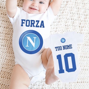 Body Neonato Divertente - Mamma Mi Ha Fatto Bellissimo Papà Mi Ha Fatto Napoletano - Regalo Compleanno Nascita - Foto 10