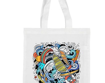 Borsa Tote Bag Shopping Windsurf regalo mare divertente