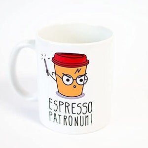 Mug Espresso Patronum Potter - Fun Original and Funny Gift Ideas for Men and Women - for him / for her 10111