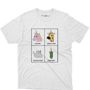 t-shirt évolution licorne