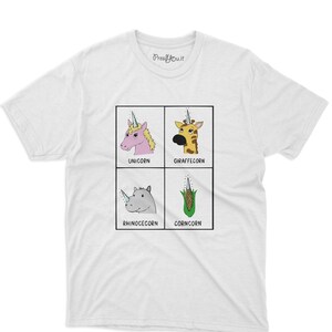 t-shirt évolution licorne