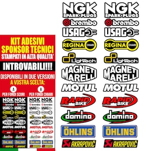 Adesivo NGK Spark Plugs Serbatoio-Casco-Motorino-Tuning-Auto - Adesivi  Moto