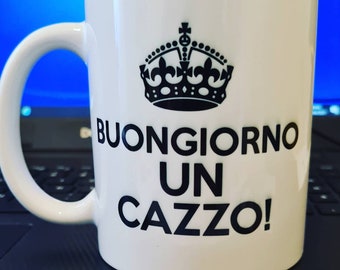 Tazza Personalizzata ‘Buongiorno Un C***’ – Ceramica 11oz, Idea Regalo Divertente, Lavabile In Microonde