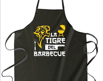 Grembiule La tigre del barbecue Regalo Grembiuli Simpatici Con Stampa 0013