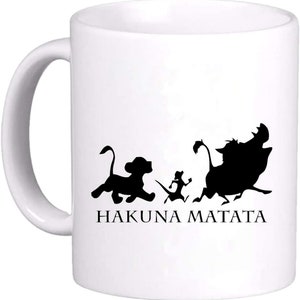 Hakuna Matata Pumbaa Timon Simba cartoon mok