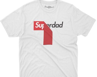 maglietta t-shirt-superdad super papa supremo